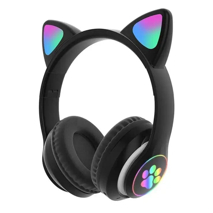 CAT STN-28 Wireless Cat Ear Headset - Bluetooth 5.0, Stylish Over-Ear
