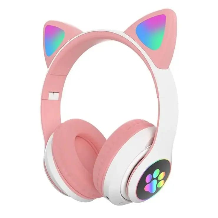 CAT STN-28 Wireless Cat Ear Headset - Bluetooth 5.0, Stylish Over-Ear